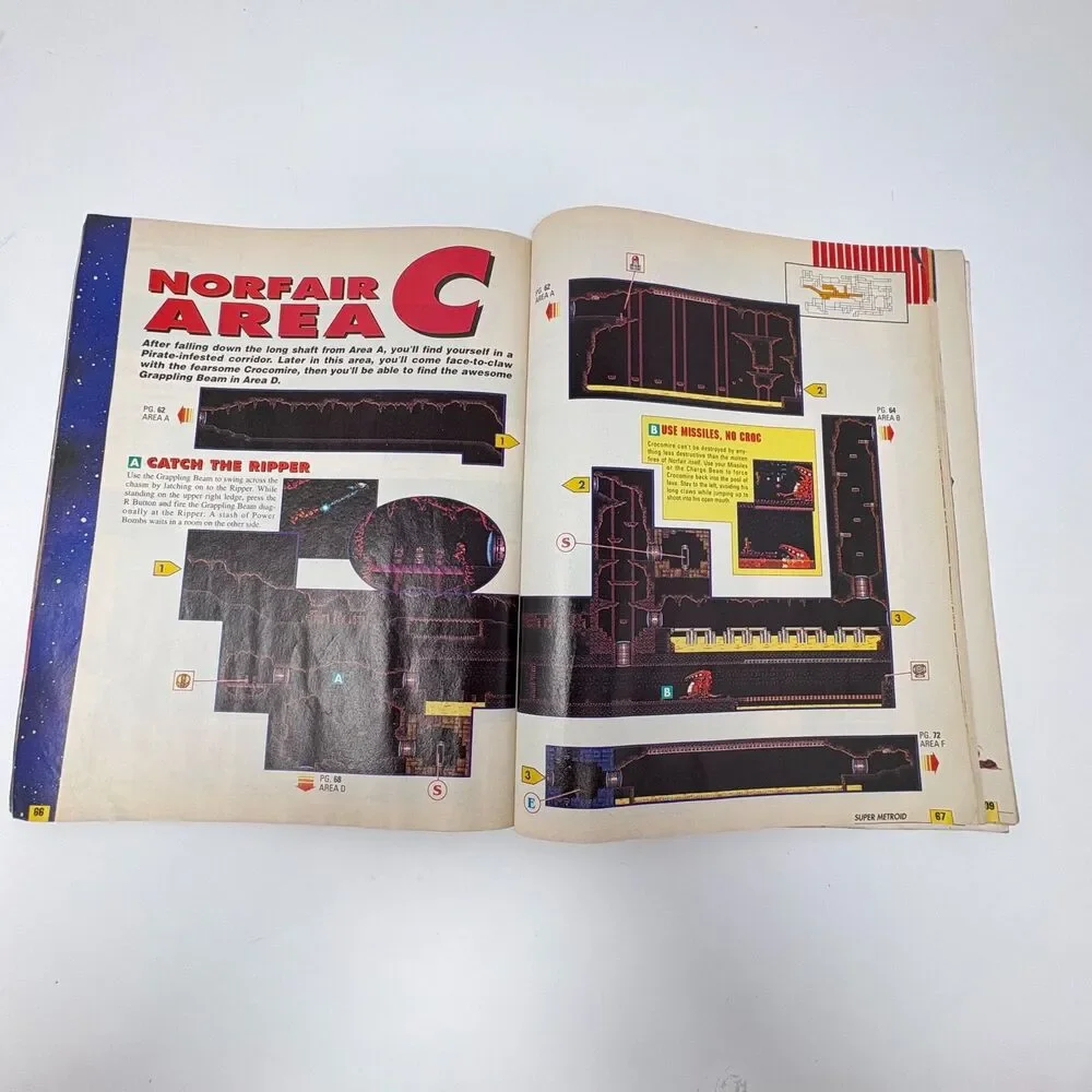 Super Metroid Official Nintendo Players Guide Super Nintendo SNES 1994 Strategy